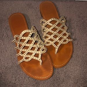 Gently used Vince Camuto strappy sandals